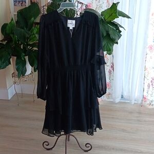 NWT Sam Edelman black cocktail dress size 14